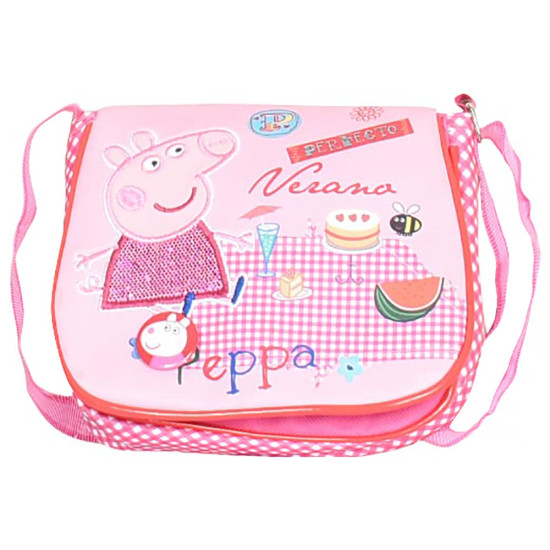 Sunce Παιδική τσάντα ώμου Peppa Red Large Round Cross Bag Sunce Παιδική τσάντα ώμου Peppa Red Large Round Cross Bag